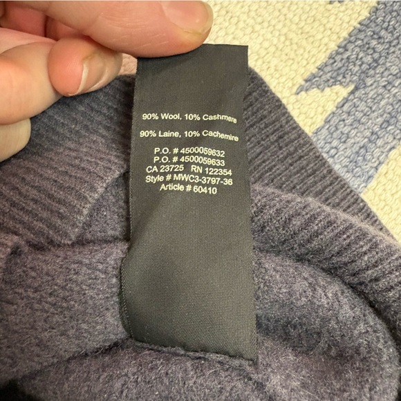 Golden by TNA Women’s Med Grey Cashmere Wool Blend Sweater Pullover Soft Luxury - Picture 5 of 8